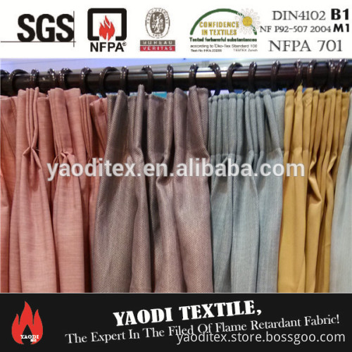 Wholesale flame retardant jacquard blackout fabric for curtain